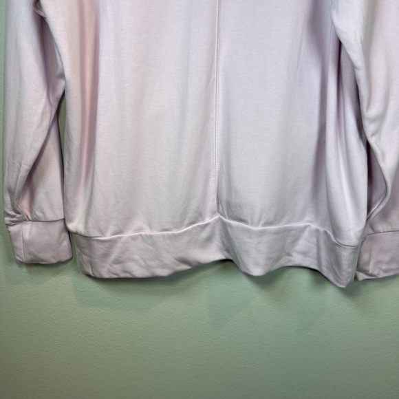 Fabletics Women's Rosaline Deep V-Neck Pullover Sweatshirt Pink Oversized Medium - Picture 12 of 13